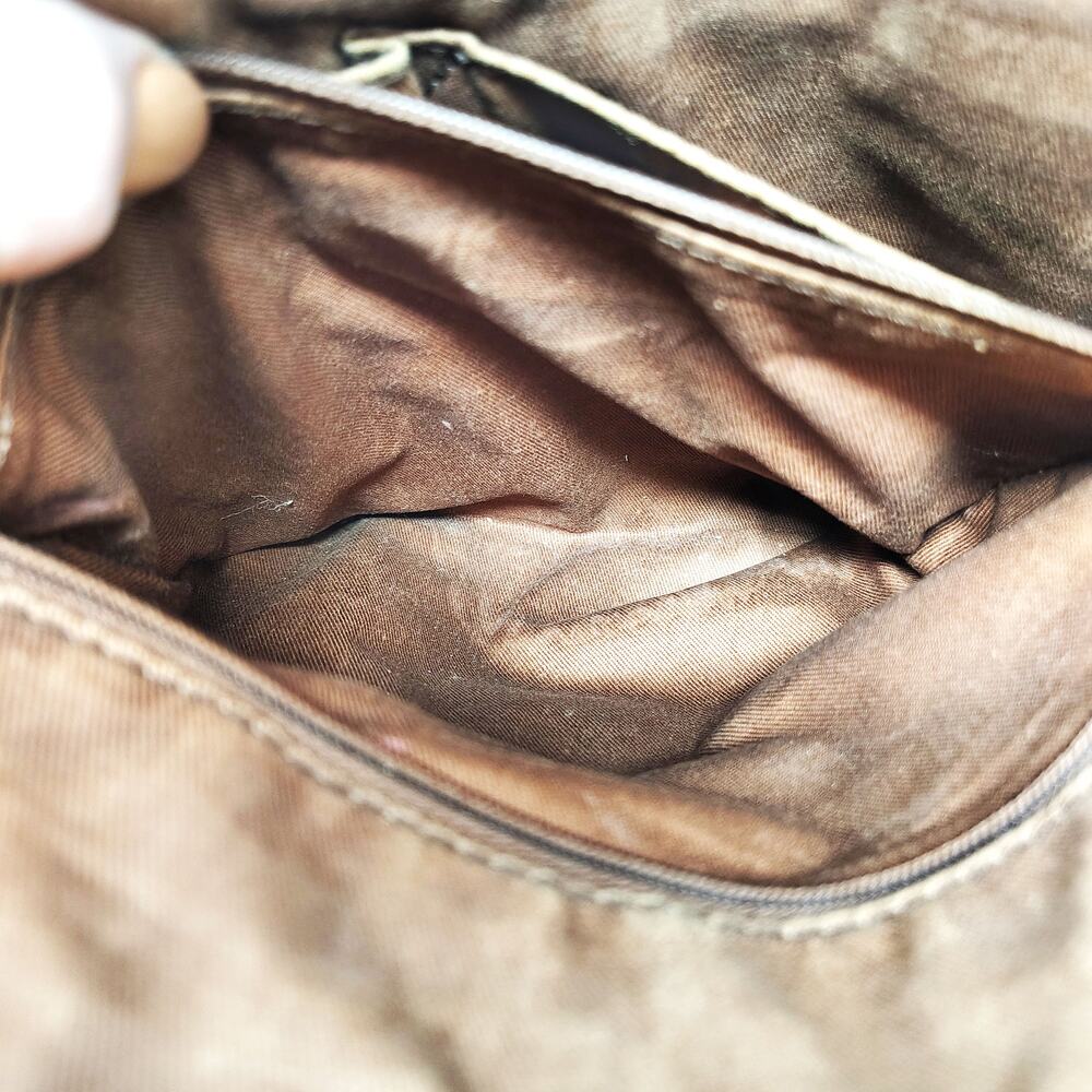 Fossil Crossbody Tan Leather Purse Bag Minimalist Chic Boho Western - Picture 12 of 14